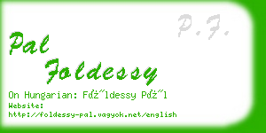 pal foldessy business card